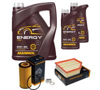 DENCKERMANN Controllo Set 7L MANNOL 5W-30 Per Volvo V70 II 2.4 D5 XC90 I