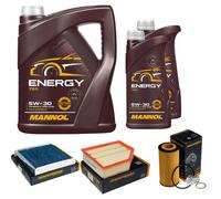 DENCKERMANN Controllo Set 7L MANNOL 5W-30 Per Volvo V70 II 2.4 D5 XC90 I