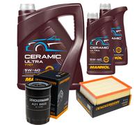 DENCKERMANN Controllo Set 7L MANNOL Ceramic 5W-40 Per Audi A4 1.6 1.8 VW