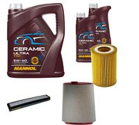 DENCKERMANN Controllo Set 7L MANNOL Ceramic 5W-40 Per BMW 3 Serie 320d 318d