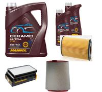DENCKERMANN Controllo Set 7L MANNOL Ceramic 5W-40 Per BMW 5 Serie 520d