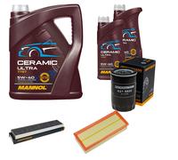DENCKERMANN Controllo Set 7L MANNOL Ceramic 5W-40 Per Jaguar X-Type 2.5 V6