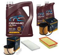 DENCKERMANN Controllo Set 7L MANNOL Ceramic 5W-40 Per Lancia Phedra 2.0 D