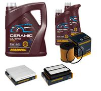 DENCKERMANN Controllo Set 7L MANNOL Ceramic 5W-40 Per Mitsubishi Outlander