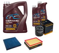 DENCKERMANN Controllo Set 7L MANNOL Ceramic 5W-40 Per Opel Astra G CC 1.6