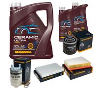 DENCKERMANN Controllo Set 7L MANNOL Ceramic 5W-40 Per Renault Megane III