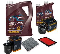 DENCKERMANN Controllo Set 7L MANNOL Ceramic 5W-40 Per Subaru Impreza Station