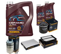 DENCKERMANN Controllo Set 7L MANNOL Ceramic 5W-40 Per Suzuki Grand Vitara II