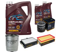 DENCKERMANN Controllo Set 7L MANNOL Ceramic 5W-40 Per Volvo V70 I 2.5 TDI