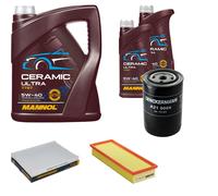 DENCKERMANN Controllo Set 7L MANNOL Ceramic 5W-40 Per VW Caddy II Kasten 1.9