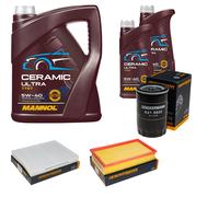 DENCKERMANN Controllo Set 7L MANNOL Ceramic 5W-40 Per VW Transporter V Bus
