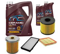 Denckermann Controllo Set 7L mannol Ceramica 5W-40 per Opel Vivaro Scatola 2.5