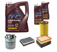 Denckermann Controllo Set 7L mannol Ceramica Pro 10W-40 per Audi A4 di Avant