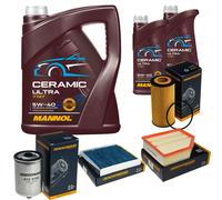 Denckermann Controllo Set 7L mannol IN Ceramica 5W-40 per Volvo V70 II 2.4