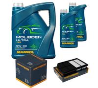 Denckermann Controllo Set 7L mannol Molibden Alette Ultra 5W-30 per