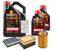 DENCKERMANN Controllo Set 7L MOTUL 8100 X-CESS 5W-40 Per Audi A4 Cabriolet