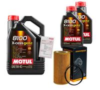 DENCKERMANN Controllo Set 7L MOTUL 8100 X-CESS 5W-40 Per Audi TT 2.0 TFSI A3