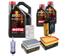 DENCKERMANN Controllo Set 7L MOTUL 8100 X-CLEAN 0W-30 Per BMW X5 XDRIVE40I 6