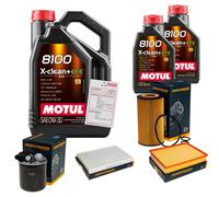 DENCKERMANN Controllo Set 7L MOTUL 8100 X-CLEAN 0W-30 Per Mercedes-Benz