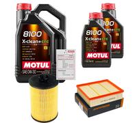DENCKERMANN Controllo Set 7L MOTUL 8100 X-CLEAN 0W-30 Per Mercedes-Benz