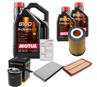 DENCKERMANN Controllo Set 7L MOTUL 8100 X-CLEAN 0W-30 Per Mercedes-Benz