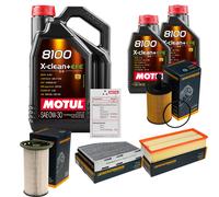 DENCKERMANN Controllo Set 7L MOTUL 8100 X-CLEAN 0W-30 Per VW Golf VI 2.0 TDI