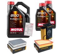 Denckermann Controllo Set 7L Motul 8100 x-Pulire 0W-30 per Bwm 5er