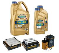 DENCKERMANN Controllo Set 7L RAVENOL 5W-40 Olio per Mitsubishi Grandis 2.0 DI-D