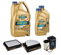 DENCKERMANN Controllo Set 7L RAVENOL 5W-40 per Chevrolet Captiva 2.2 D 4WD