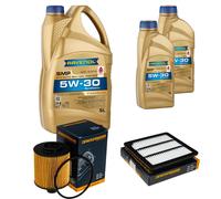 DENCKERMANN Controllo Set 7L RAVENOL SMP 5W-30 per Fiat Freemont 2.0 JTD 4x4