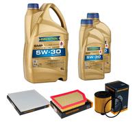 DENCKERMANN Controllo Set 7L RAVENOL SMP 5W-30 per Jeep Cherokee 2.0 CRD 4x4