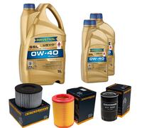 DENCKERMANN Controllo Set 7L RAVENOL SSL 0W-40 per VW Transporter IV Bus 2.0