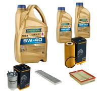 DENCKERMANN Controllo Set 7L RAVENOL Turbo VST 5W-40 per VW Sharan 1.9 TDI