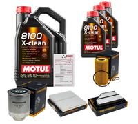 DENCKERMANN Controllo Set 8 L MOTUL 8100 X-CLEAN 5W-40 Per Honda CR-V II RD