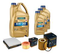 DENCKERMANN Controllo Set 8 L RAVENOL 5W-30 per Ford Ranger 3.2 TDCi 4x4 2.2
