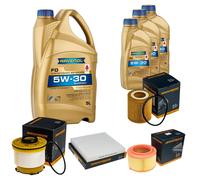 DENCKERMANN Controllo Set 8 L RAVENOL 5W-30 per Ford Ranger 3.2 TDCi 4x4 2.2