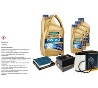 DENCKERMANN Controllo Set 8 L RAVENOL VSE 0W-20 per Porsche Macan 3.0 S