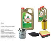 Denckermann Controllo Set 8L castrol edge 5W-30 C3 per Audi A8 2.5