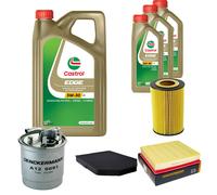 DENCKERMANN Controllo Set 8L CASTROL EDGE 5W-30 C3 Per Audi A8 2.5 TDI