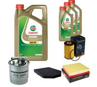 DENCKERMANN Controllo Set 8L CASTROL EDGE 5W-30 C3 Per Audi A8 3.3 TDI