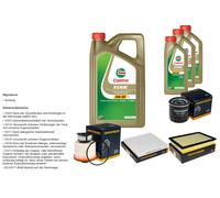 Denckermann Controllo Set 8L castrol edge 5W-30 C3 per Auto Toyota Hilux
