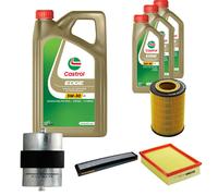 DENCKERMANN Controllo Set 8L CASTROL EDGE 5W-30 C3 Per BMW 3 Serie 320i 323i