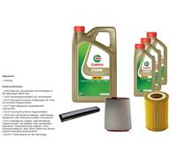 Denckermann Controllo Set 8L castrol edge 5W-30 C3 per BMW 3er 320d