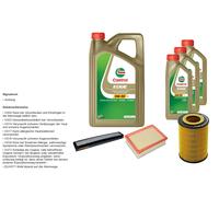 Denckermann Controllo Set 8L castrol edge 5W-30 C3 per BMW 3er 320i 323i