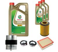 DENCKERMANN Controllo Set 8L CASTROL EDGE 5W-30 C3 Per BMW 3er Cabriolet