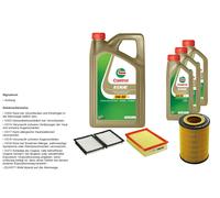 Denckermann Controllo Set 8L castrol edge 5W-30 C3 per BMW 3er Compatto 323