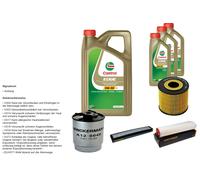 Denckermann Controllo Set 8L castrol edge 5W-30 C3 per BMW 3er Touring 330d
