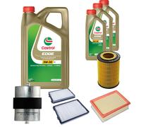 DENCKERMANN Controllo Set 8L CASTROL EDGE 5W-30 C3 Per BMW 5 Serie 523I 520I