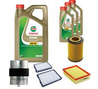 DENCKERMANN Controllo Set 8L CASTROL EDGE 5W-30 C3 Per BMW 5 Serie 523I 520I