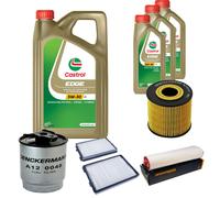 DENCKERMANN Controllo Set 8L CASTROL EDGE 5W-30 C3 Per BMW 5er Touring 530d